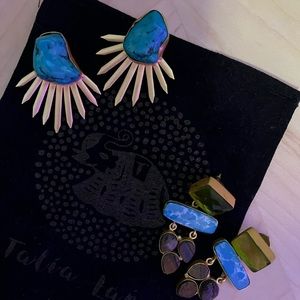 Talia Lanz earrings. BOTH pairs.